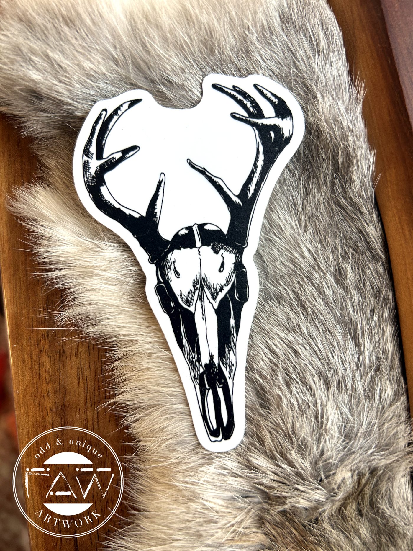 Deer Skull Sticker