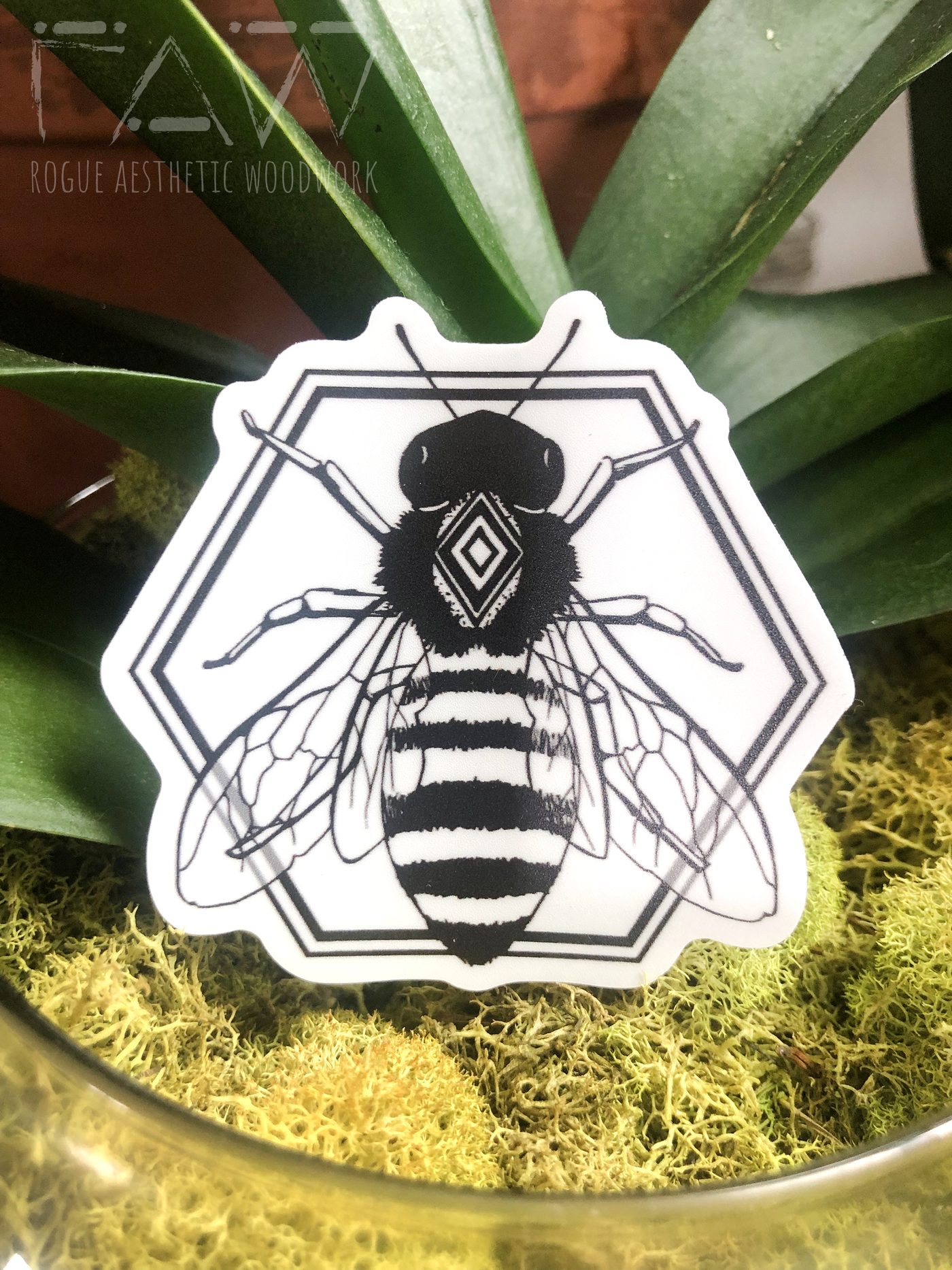 Geometric Bee Sticker